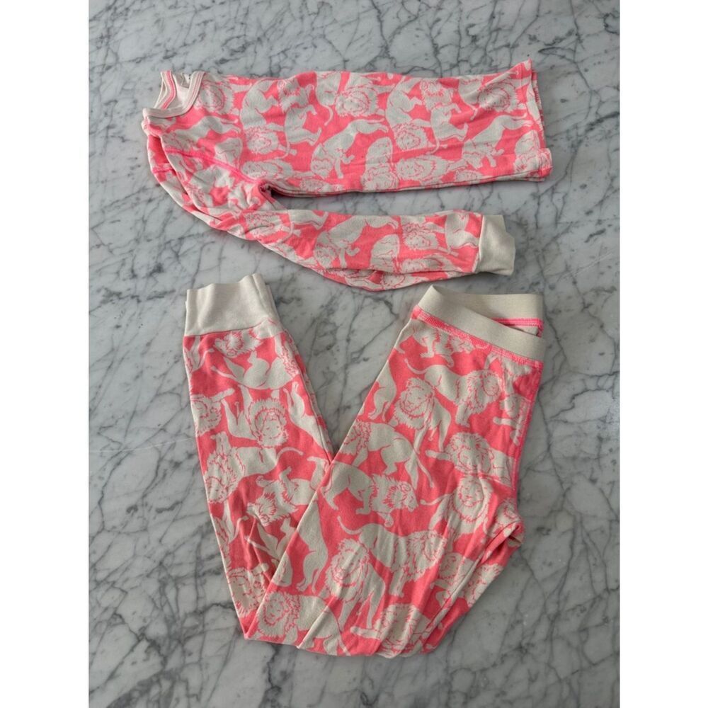 Crewcuts Hot Pink Lion Sz 10 Pajama Set